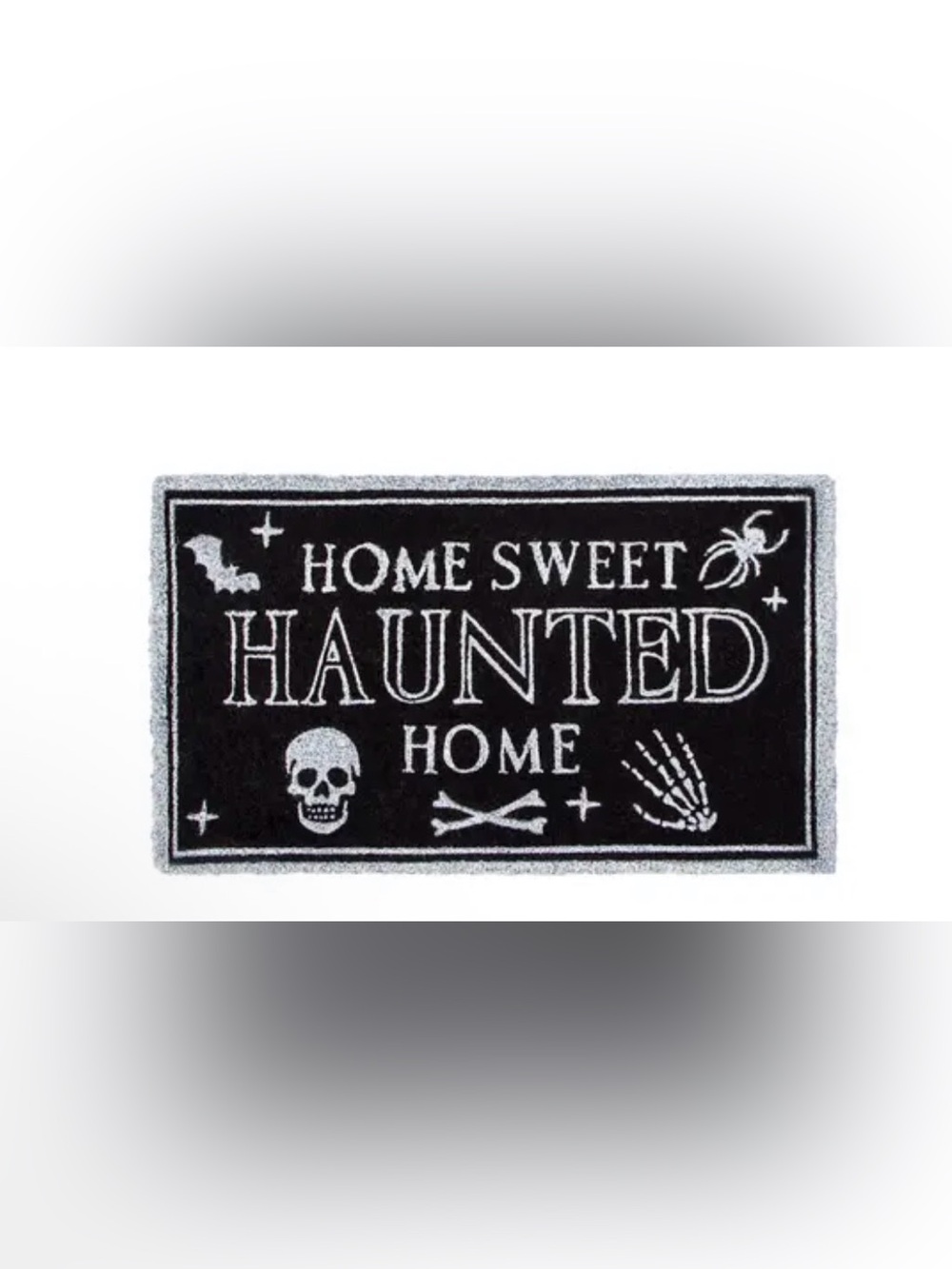 Home Sweet Haunted Home door  mat Halloween